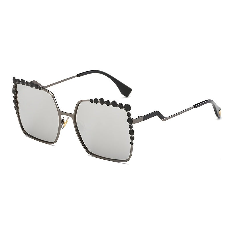 Oversized Square Sunglasses For Women Rhinestones Sun Glasses