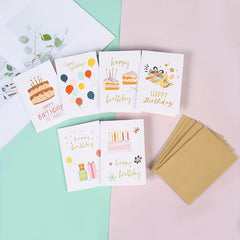 16pcs Birthday Party Cards With 16 Envelopes