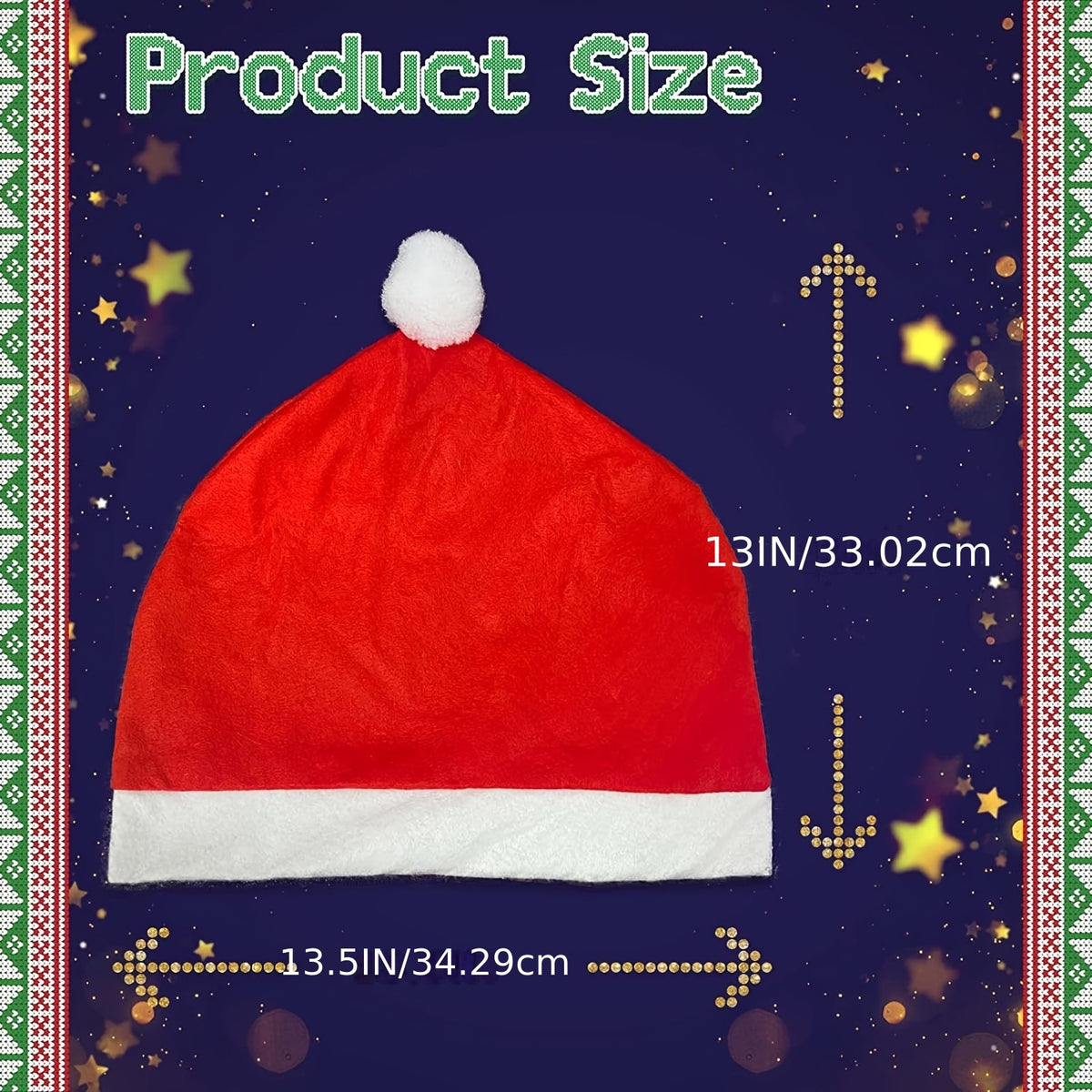 Christmas Car Seat Cover Christmas Hat Car Headrest Cover Car Decoration