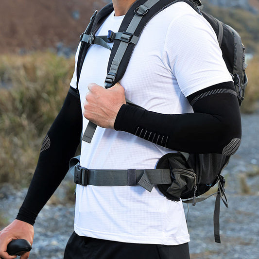 UV Protective Cooling Compression Arm Sleeves for Outdoor Activities