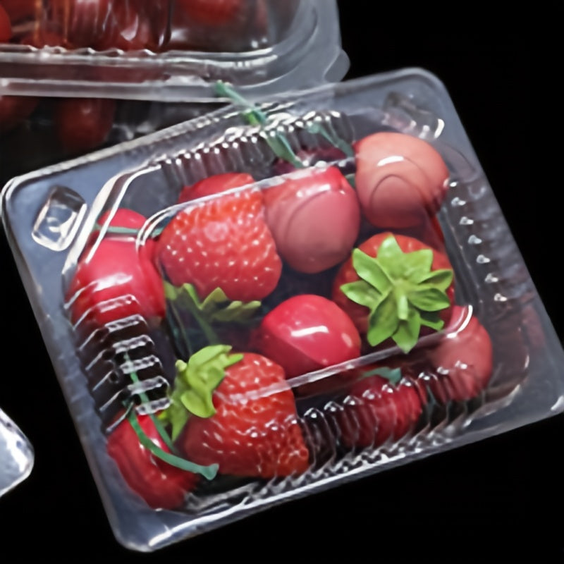 Disposable Transparent Fruit Packaging Box - 50pcs/100pcs
