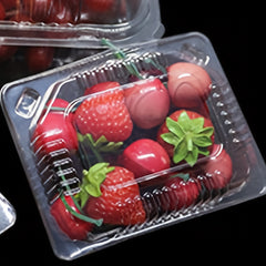 Disposable Transparent Fruit Packaging Box - 50pcs/100pcs