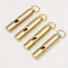 Portable Metal Safety Whistle Keychain for Camping