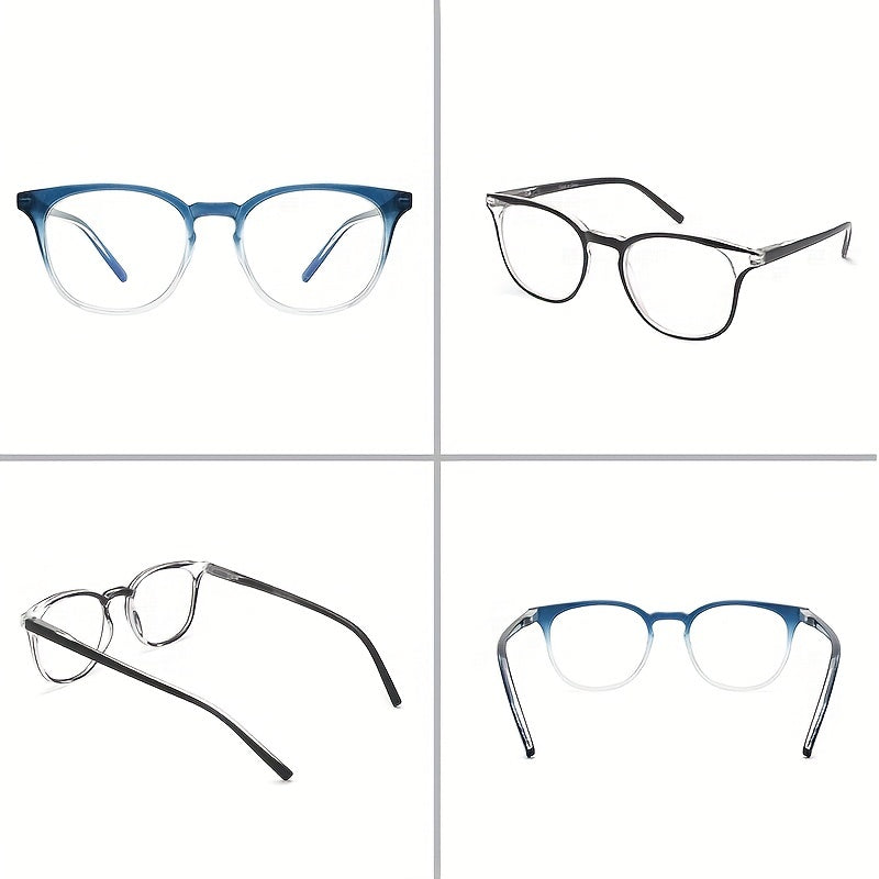 Retro Round Reading Glasses Anti Light Casual Eyeglasses