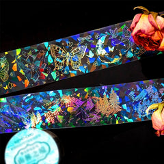 2m Laser PET Tape Stickers for DIY Crafts Bullet Journals Planners Scrapbook
