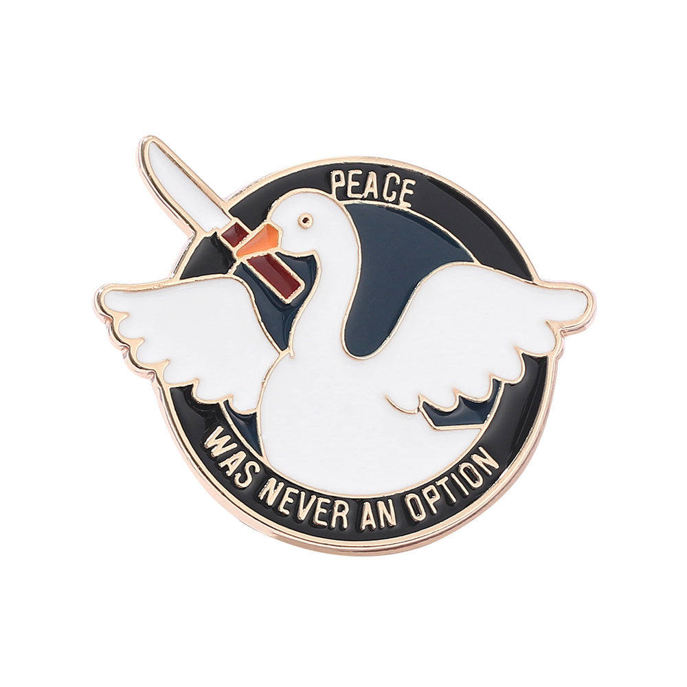 Cute Goose Enamel Pin Brooch for Lapel