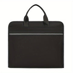 Portable Briefcase Meeting Office Zippered Document Organizer