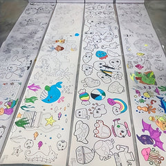 3 Years Kids Creative Doodle Roll 3 05meter Large DIY Coloring Paper