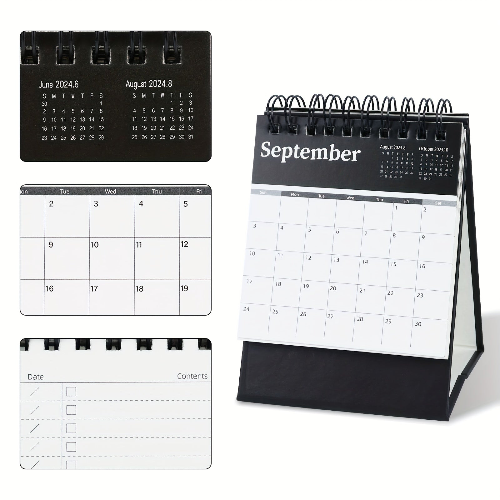1pc Mini Desk Calendar for Office and School Use