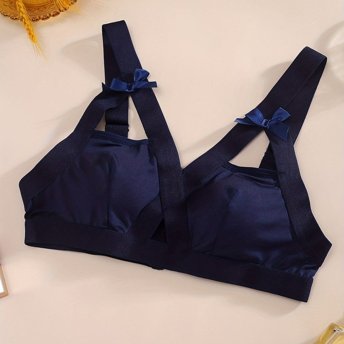  Cross Cut Out Bow Knot Sporty Bra