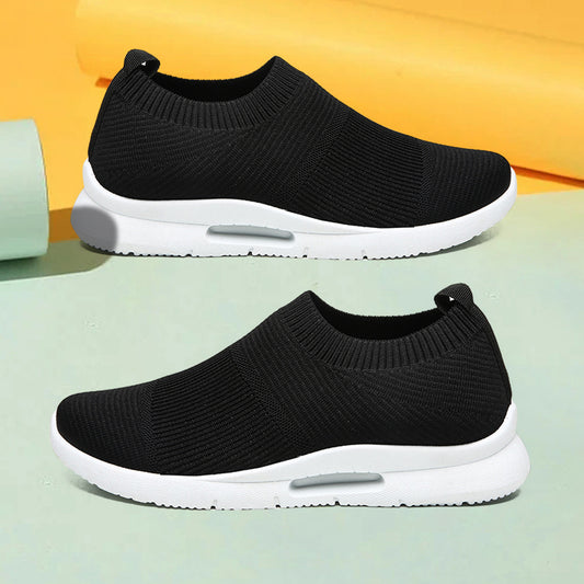 Women's Flying Woven Sneakers Textured Running Shoes
