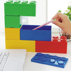 Stackable Building Blocks Storage Box for Stationery and Small Items