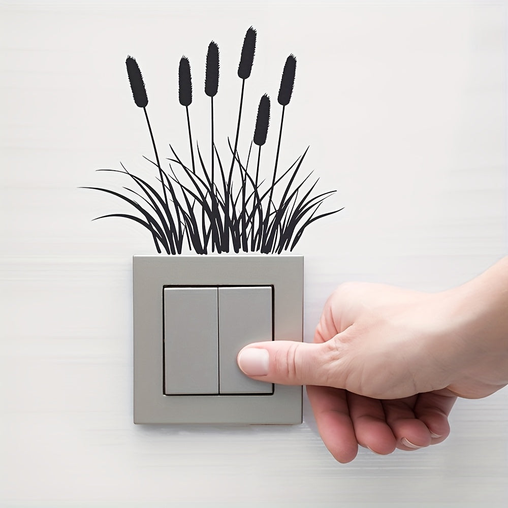 Switch Decoration Sticker Cat'S Tail Grass PVC Sticker