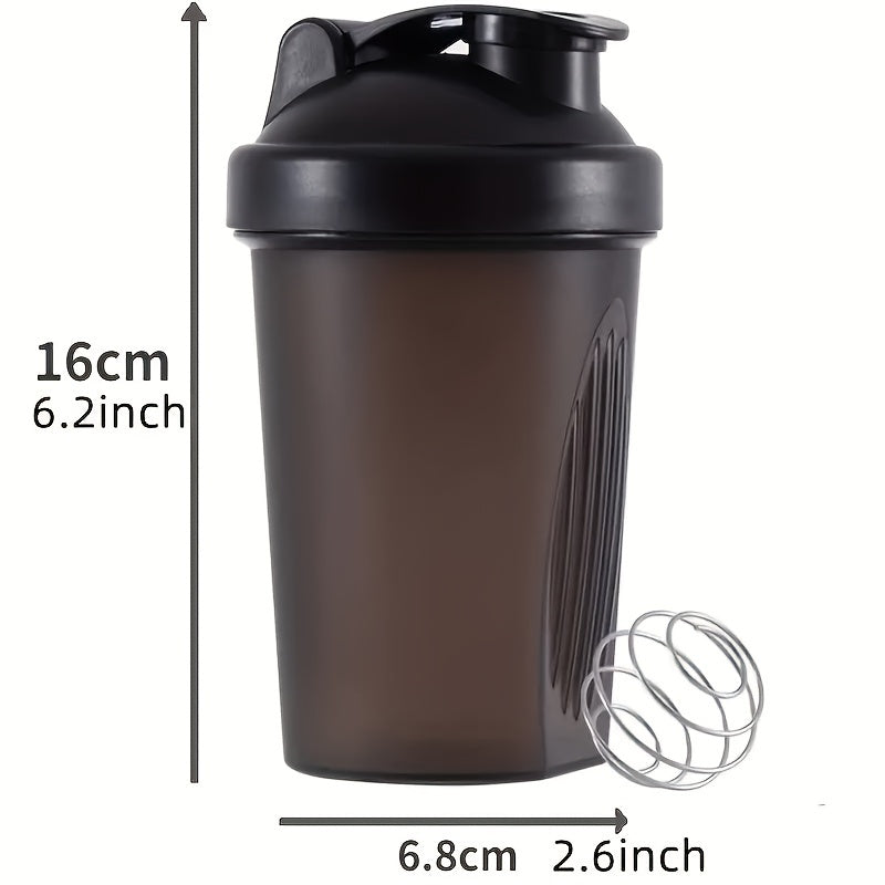 12oz Plastic Shaker Bottle Stainless Blender Ball Protein Mixes
