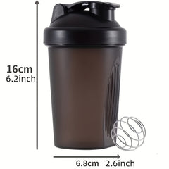 12oz Plastic Shaker Bottle Stainless Blender Ball Protein Mixes