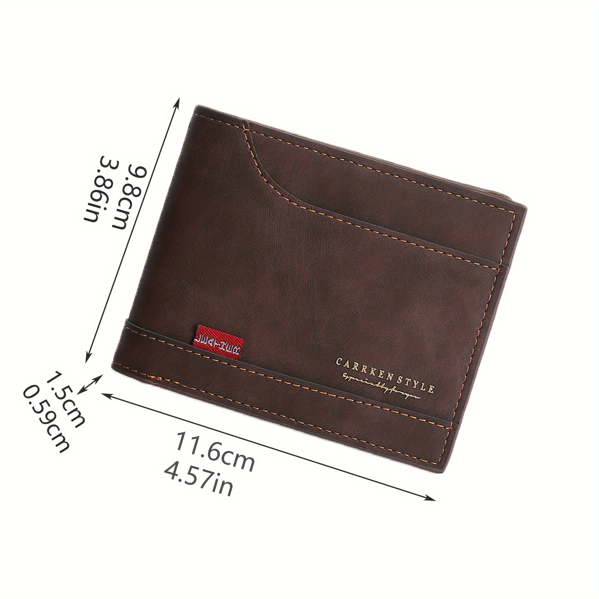 Men's Vintage Style PU Leather Wallet with Multiple Card Slots