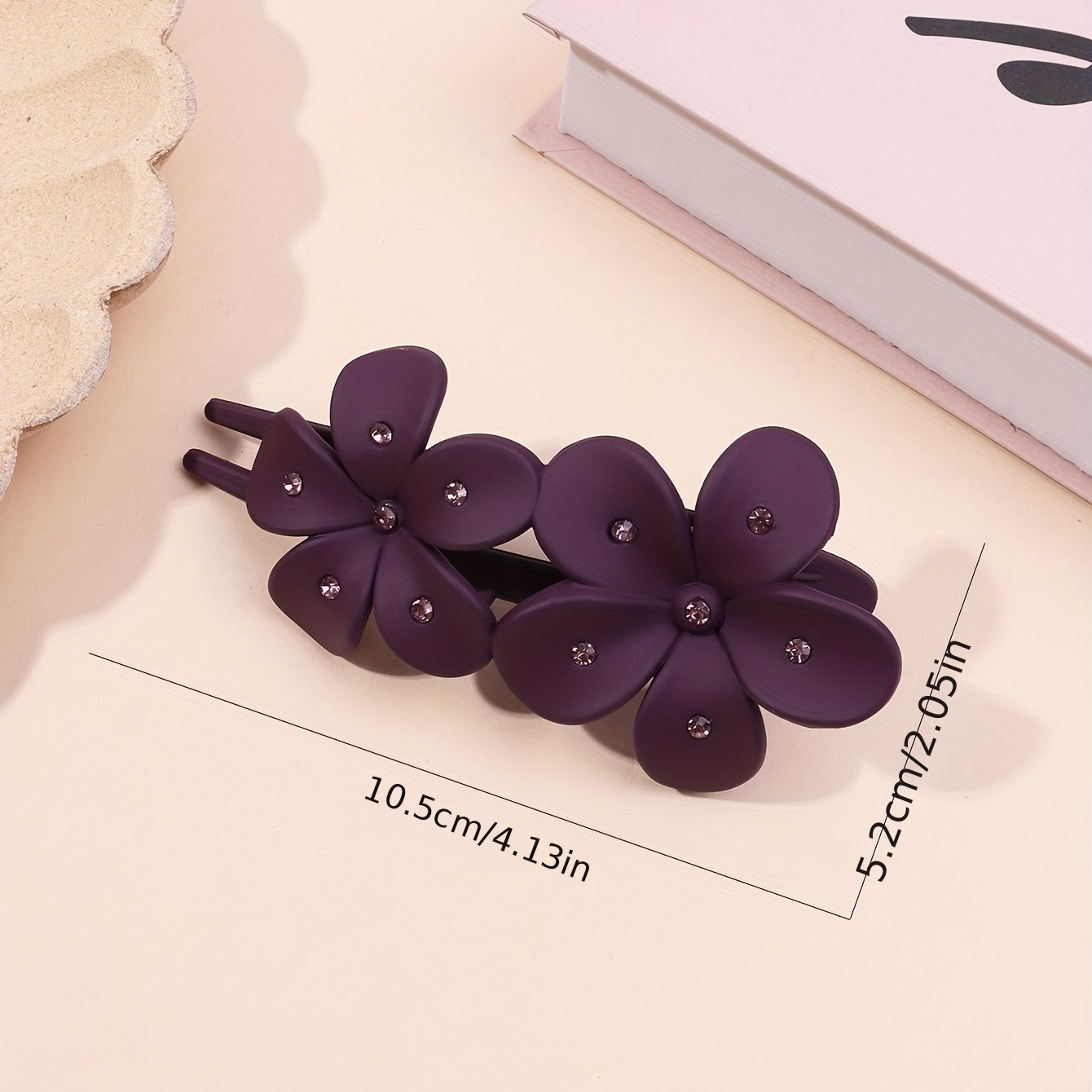 Large Flower Shaped Hair Claw Clip for Ponytail Bun Women Girls Hair Claw Clip