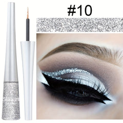 Glitter Liquid Eyeliner Stick Fine Tip Easy Apply Waterproof Eye Makeup Tool