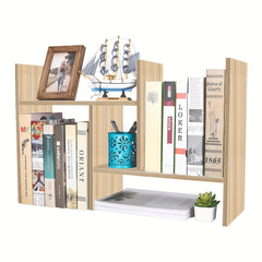 Wooden Desktop Organizer Storage Rack Shelf for Office Home Decor