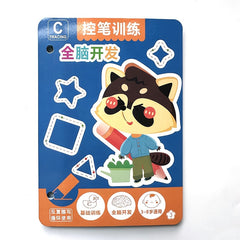 AOUDAI 36 Page Reusable Magic Practice Book Set for Kids