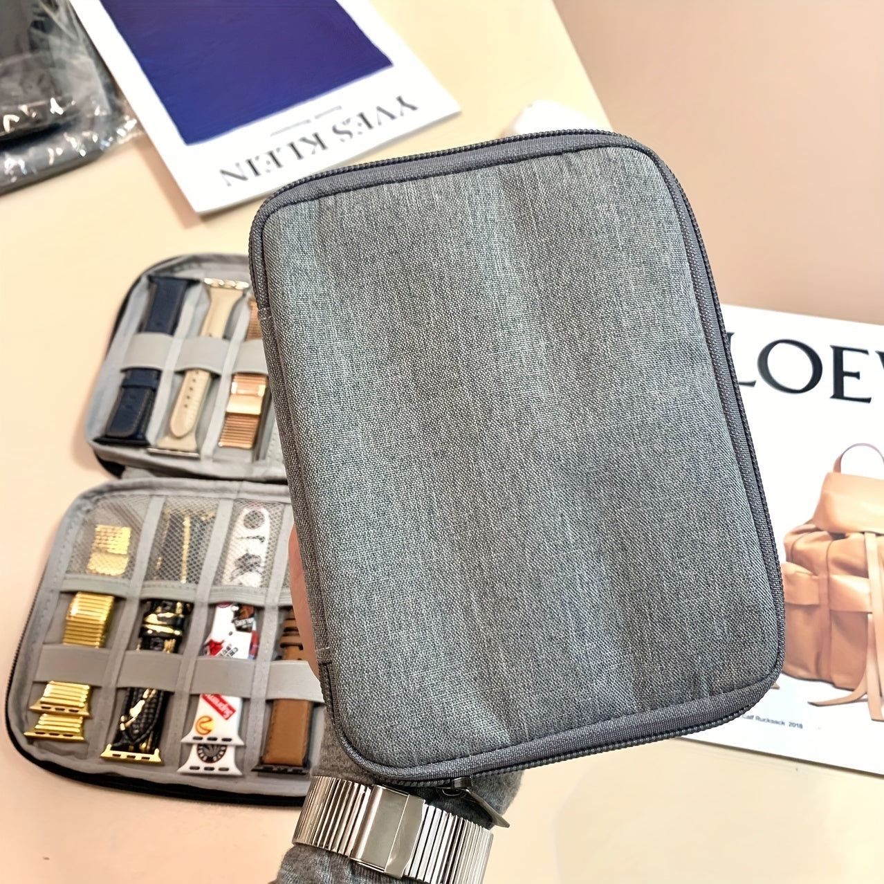 Watch Strap Organizer Bag Data Cable Organizer Bag