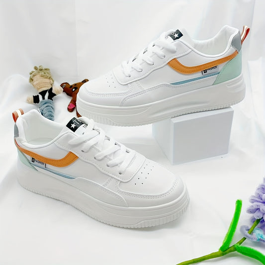 Women's Lace Up Board Shoes Lightweight Casual Sports Shoes