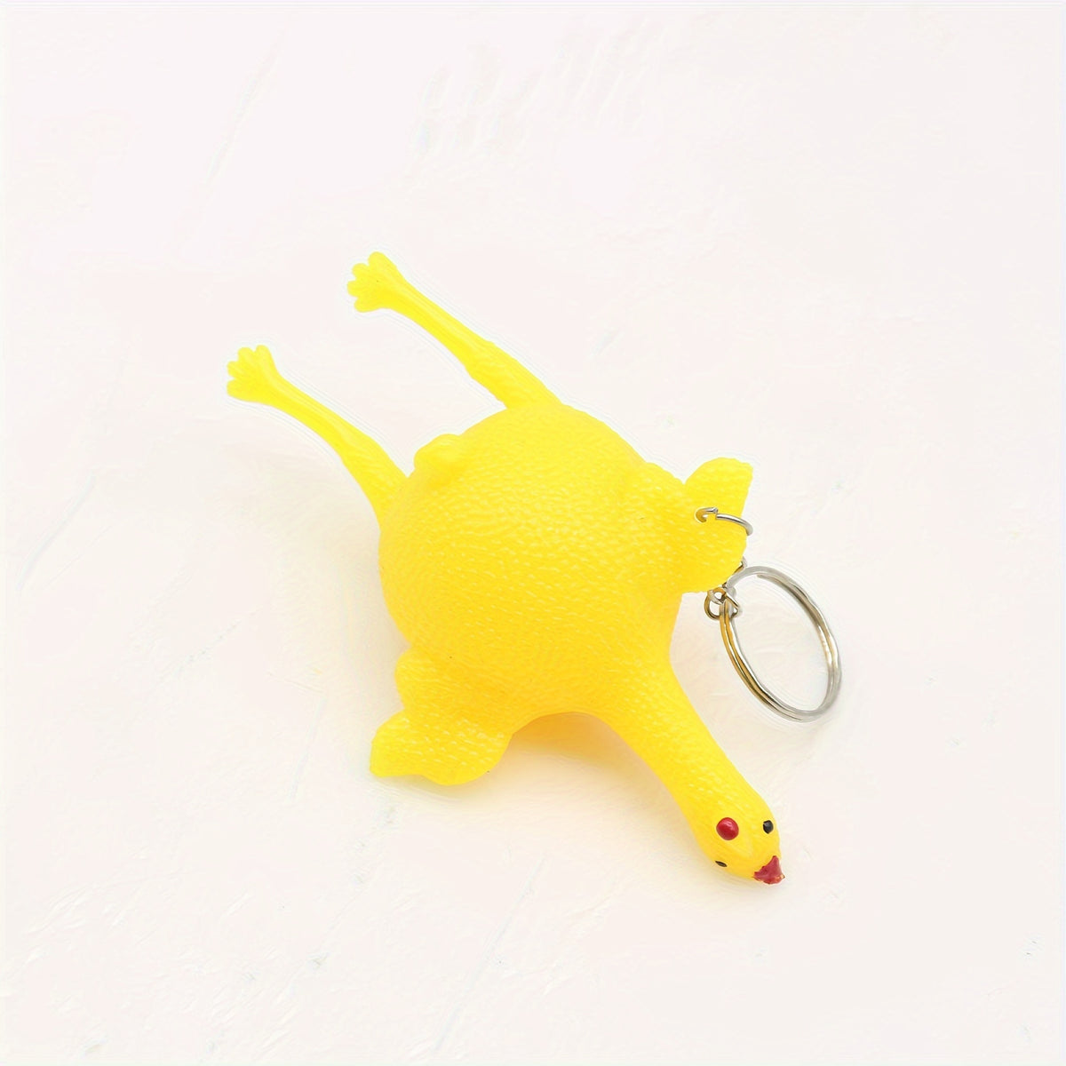 Funny Squeeze Chicken Laying Egg Keychain Anti Stress Tricky Toys Gag