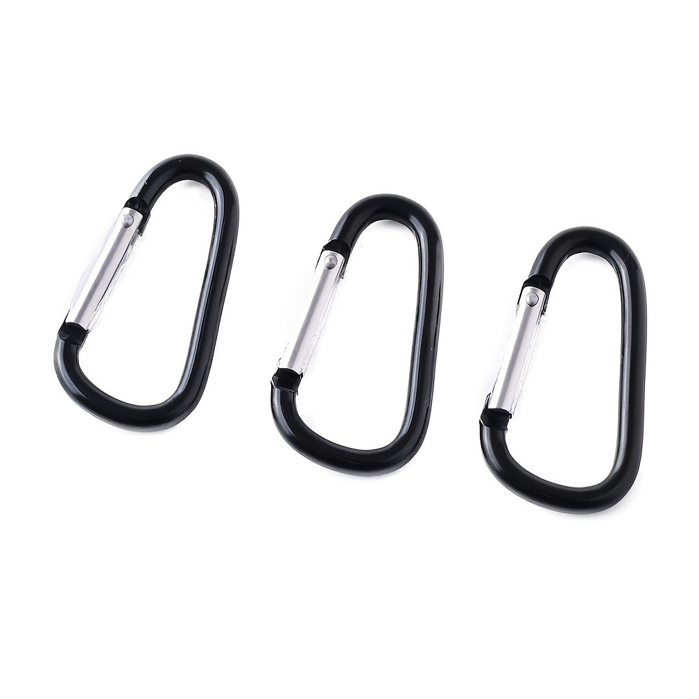 D-Shaped Aluminum Hiking Hooks - Lightweight and Durable Gear