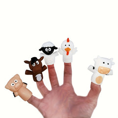 10-Pack Animal Finger Puppet Sets Educational Toy