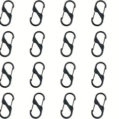 20pcs Small Carabiner Clips Key Double Clip Hook Alloy Carabiners Spring Clip