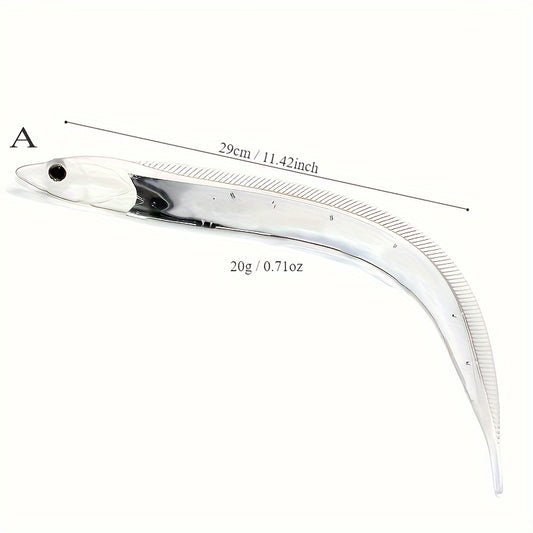 2pcs Hairtail Soft Baits for Sea & Boat Fishing
