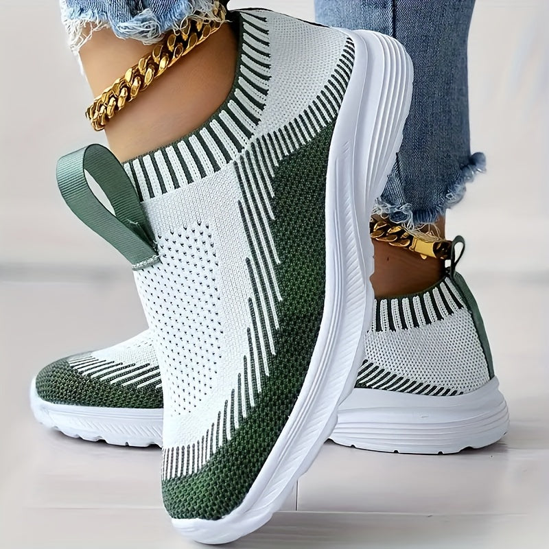 Women's Lightweight Comfort Running Shoes Breathable Slip-on Sneakers
