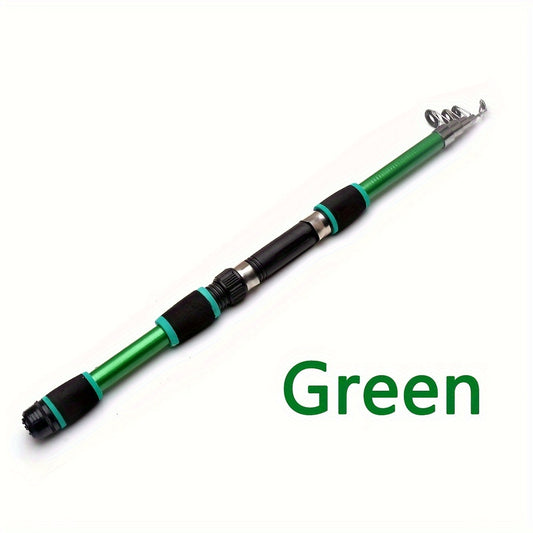 Telescopic Fishing Rod - Lightweight Glass Fiber Rod for Fishing Anywhere