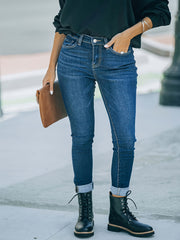  Washed High Stretch Skinny Jeans