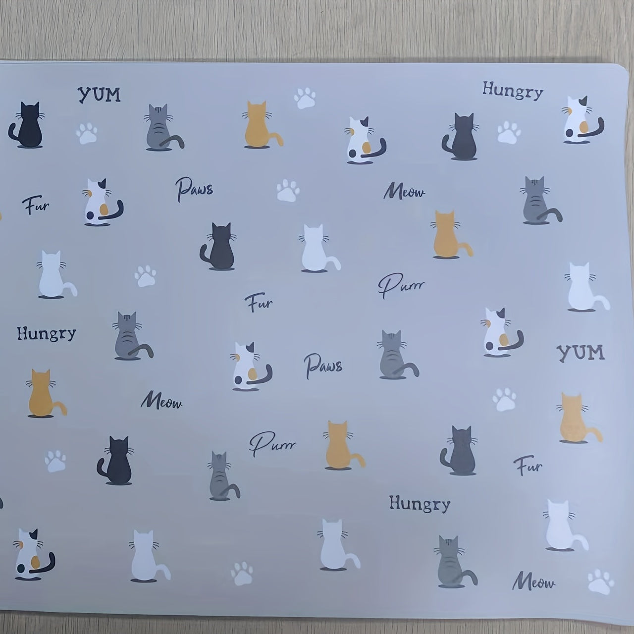Small Pet Thick Dining Mat Cat Dog Pattern