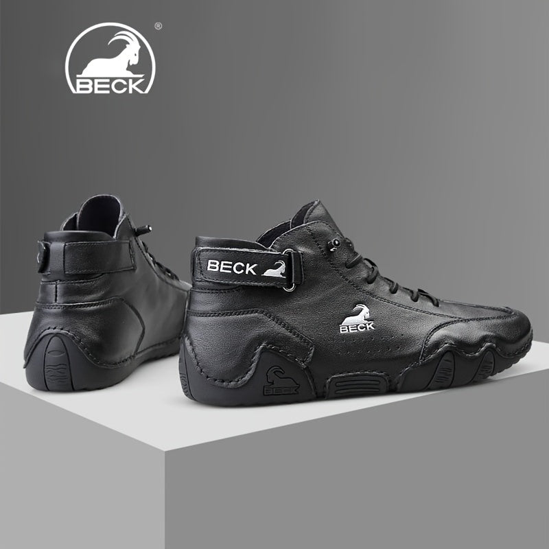 Men's High Top Lace-Up Sneakers for Casual Walking
