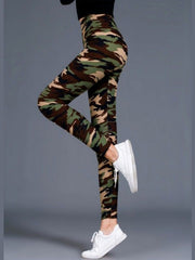Floral Printed High Waist Yoga Pants