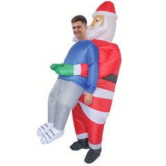 Inflatable Santa Claus Costume for Party Holiday Cosplay