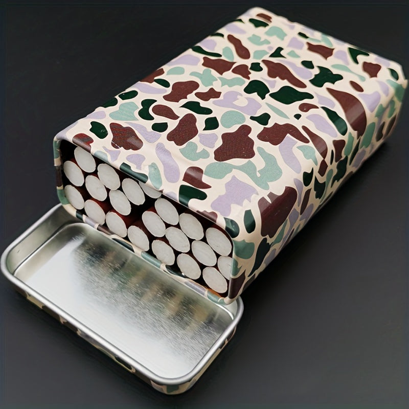 Square Iron Cigarette Box 20 Pack Clip For Men