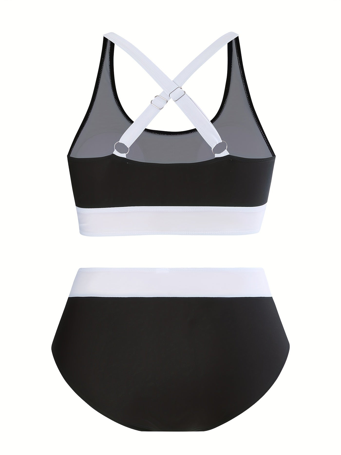  Sexy Bikini Set Criss Cross Back High Waist