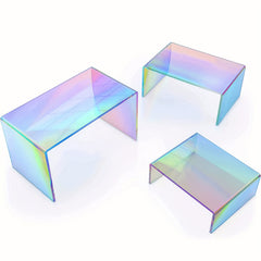 6pcs Rainbow Acrylic Display Rack for Shoes Collectibles