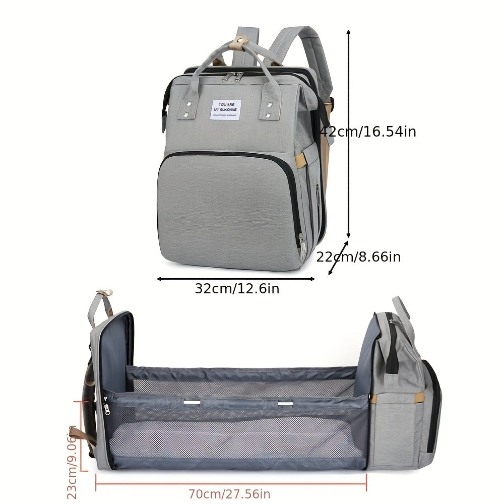 Foldable Mommy Bag w/ USB Charging Large Capacity