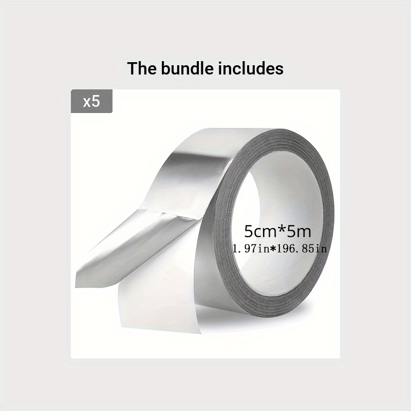 HVAC Waterproof Fireproof Aluminum Foil Tape For Ventilation Duct