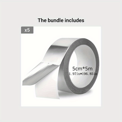 HVAC Waterproof Fireproof Aluminum Foil Tape For Ventilation Duct