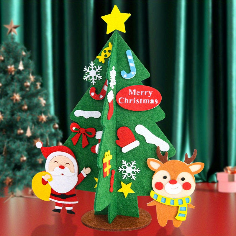 DIY Desktop Christmas Tree Material Package Ornaments Decorations