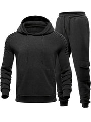 Men's 2 Piece Hoodie Sweatsuit Sets Jogging Athletic Suits