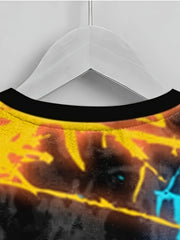 3D Paint Print Boys Sweatshirt Long Sleeve Pullover Top