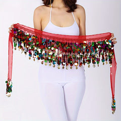 Sequin Belly Dance Hip Cover Skirt