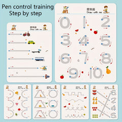Educational Drawing Set for Ages 3-8 with Erasable Pens