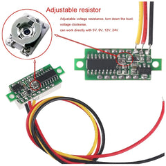 DC 0-30V LED Digital Voltmeter Panel Meter Monitor Voltage